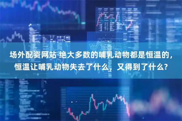 场外配资网站 绝大多数的哺乳动物都是恒温的，恒温让哺乳动物失去了什么，又得到了什么?